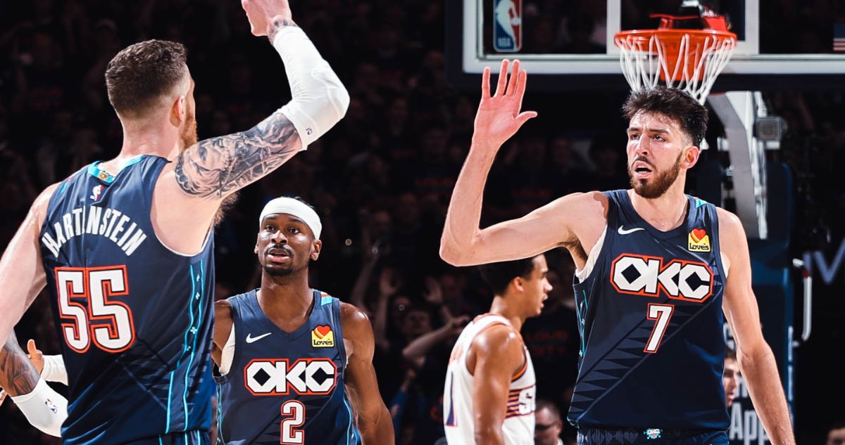 Oklahoma acelera pese a lesión de Shai y dobla la ventaja sobre Phoenix Suns en los playoffs de NBA