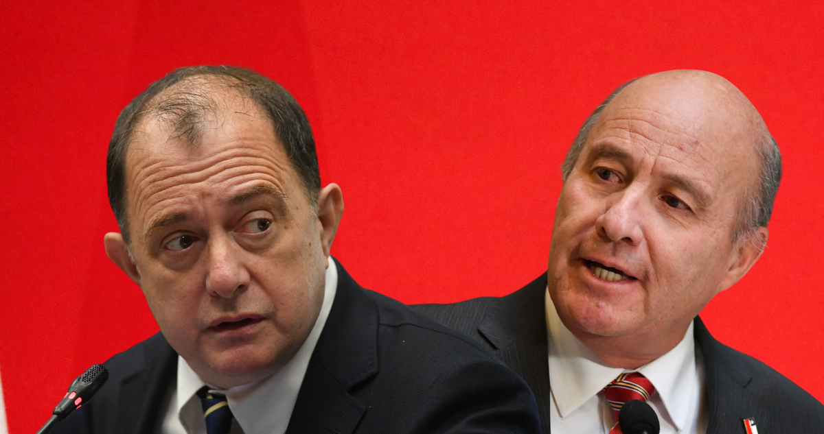 Ministros Podujes y Quiroz.