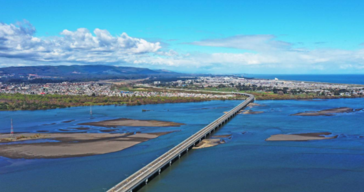 A fines de año terminarán los trabajos en el Puente Industrial que pasa sobre río Bío Bío