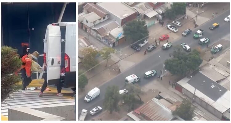 Cinco sujetos armados asaltan Outlet en Quilicura: videos muestran persecución de Carabineros