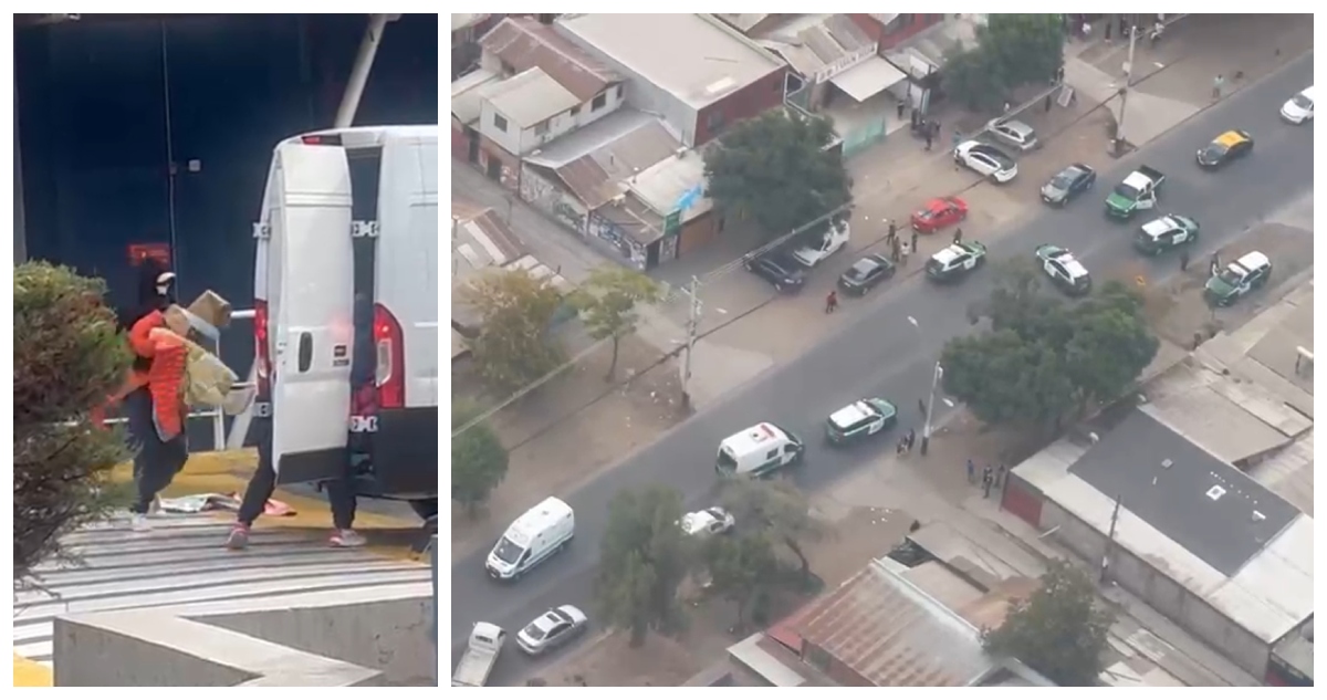Cinco sujetos armados asaltan Outlet en Quilicura: videos muestran persecución de Carabineros