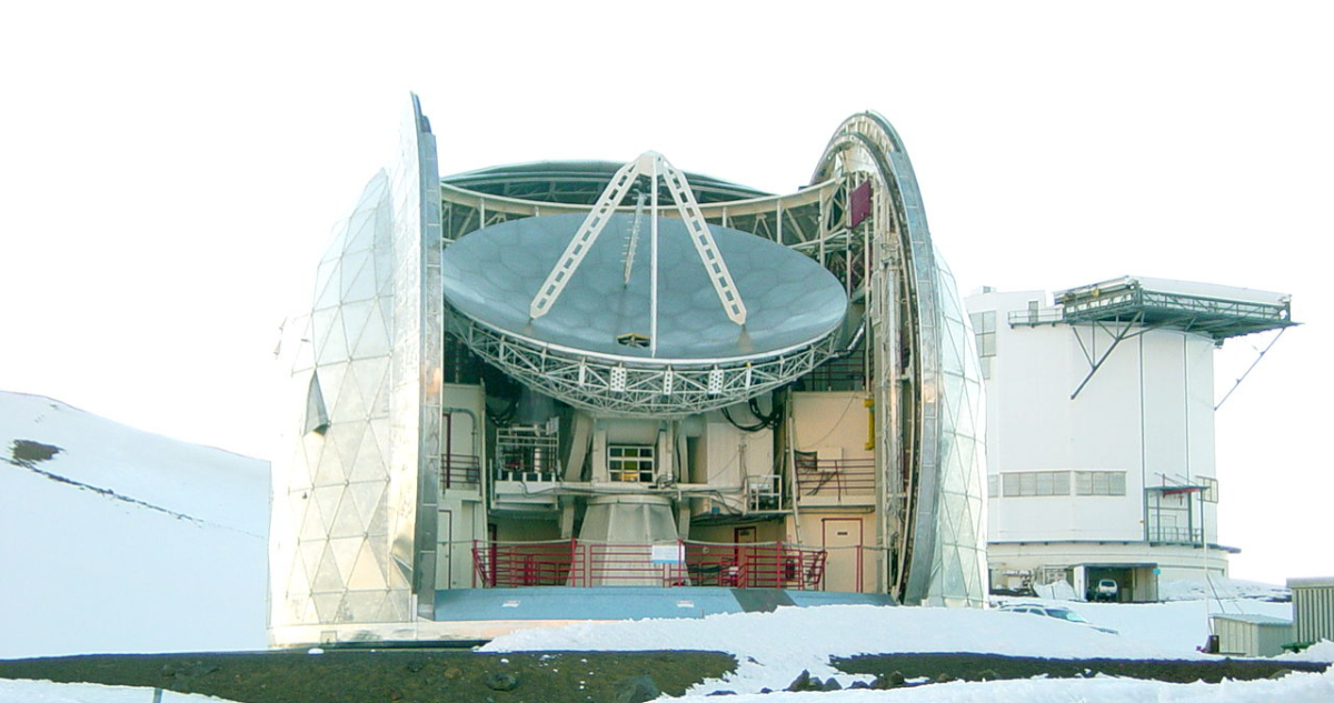 Foto del radiotelescopio LCT