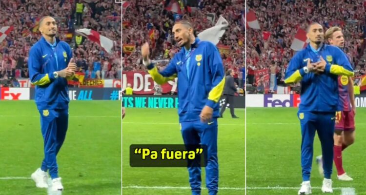 Raphinha y sus burlas a los hinchas del Atlético Madrid tras derrota del Barcelona en Champions League