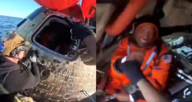 Imágenes del rescate de Artemis II