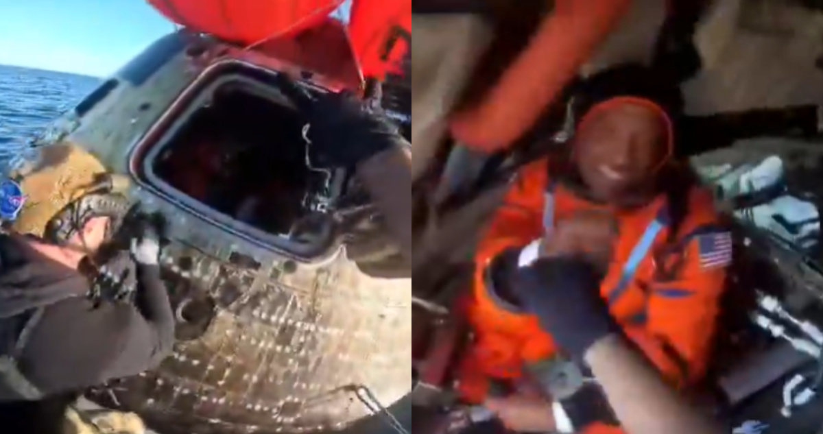 Imágenes del rescate de Artemis II