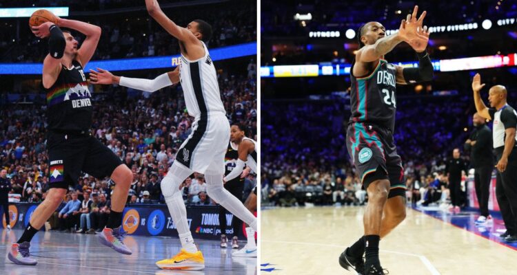 Nuggets y Pistons festejaron en noche de NBA.