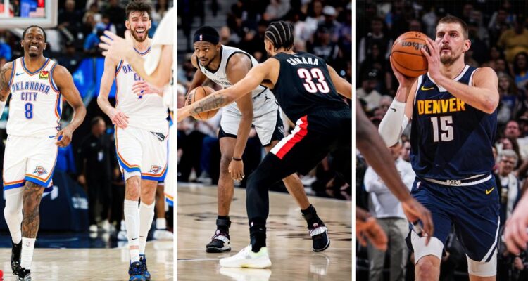 Thunder, Spurs y Nuggets celebraron en noche de NBA.