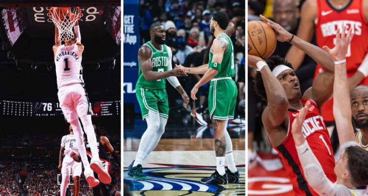 Spurs, Celtics y Rockets celebraron en noche de NBA.