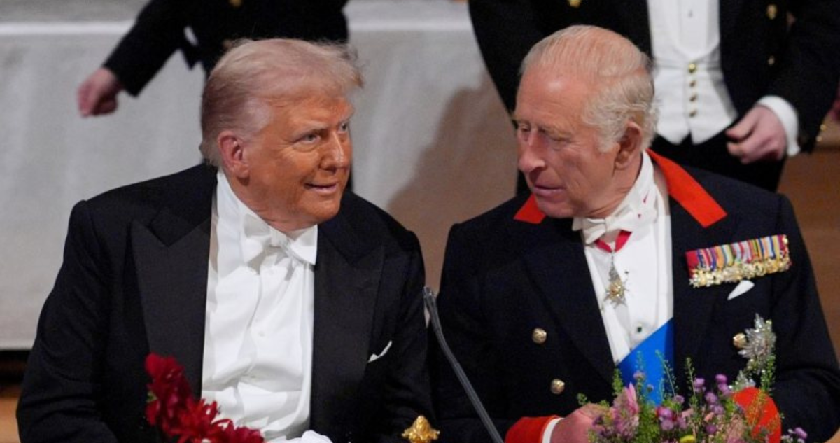 Rey Carlos III y Trump