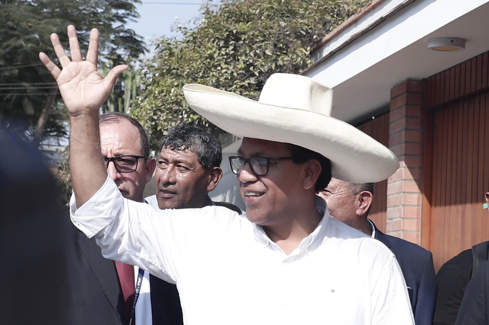 El candidato a la Presidencia por el partido Juntos por el Perú (JP), el izquierdista Roberto Sánchez