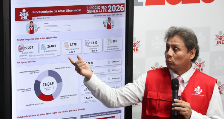 Perú deberá afrontar una larga espera para conocer al rival de Fujimori en segunda vuelta