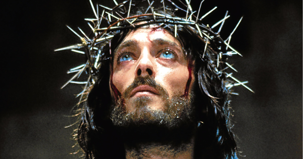 Captura de la cinta ‘Jesús de Nazareth’ en referencia a la programación de Semana Santa de los canales nacionales