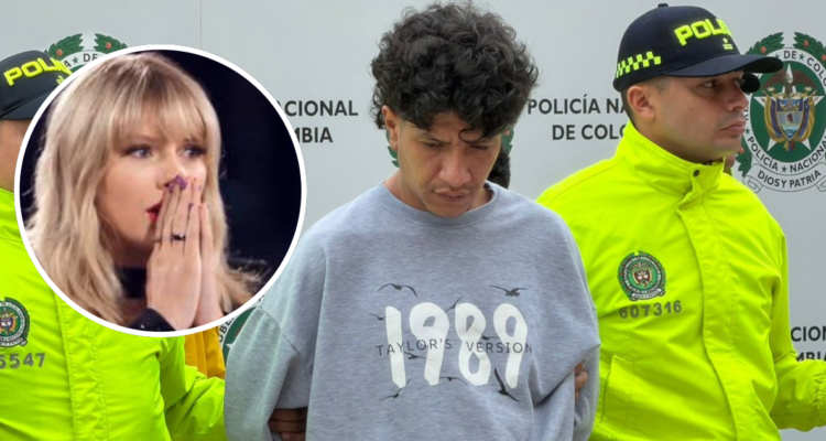 Nías, sicario colombiano usando polerón de Taylor Swift