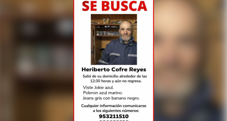 Sin resultados positivos continúa búsqueda de adulto mayor en Curacautín: padece Alzheimer