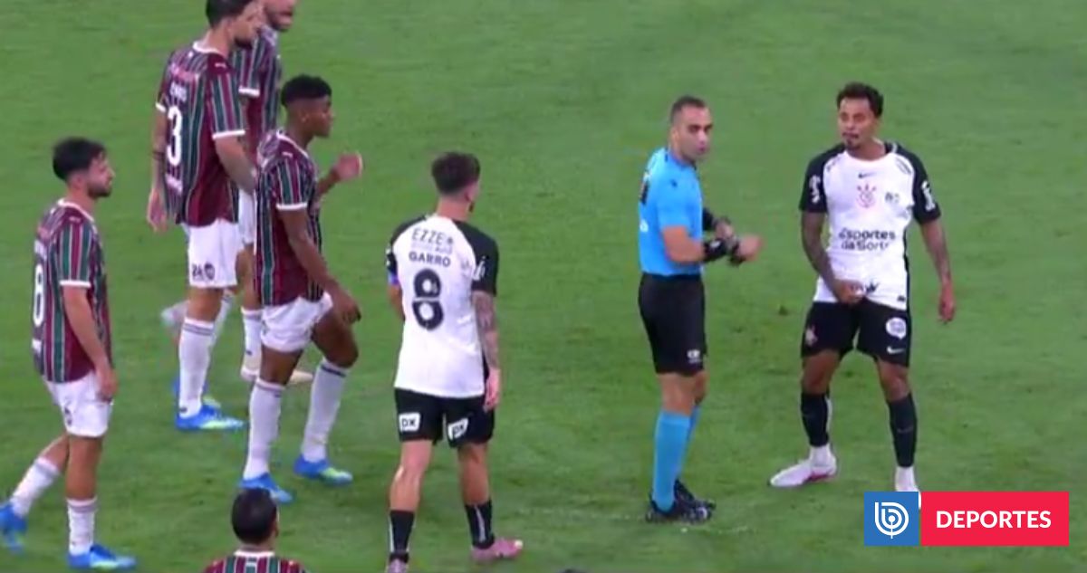 VIDEO | Jugador de Corinthians dedicó ’Pato Yáñez’ a rival en el Maracaná: VAR lo exhibió y fue expulsado