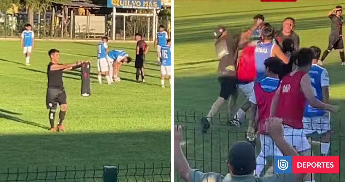 Batalla campal en plena Semana Santa: clubes amateur de Maule protagonizan riña con hinchada incluida