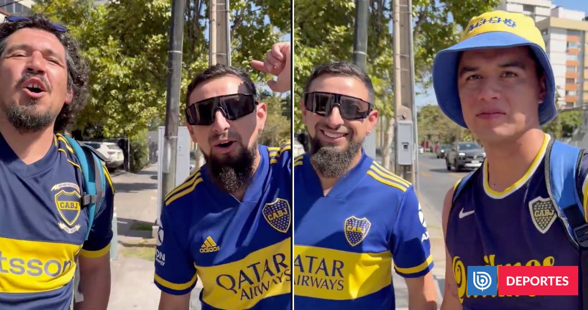 Hinchas chilenos de Boca se hacen virales antes de duelo copero con la UC: 