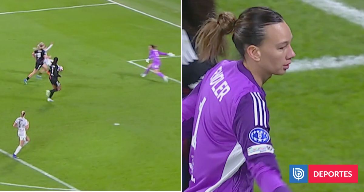 Endler gigante: el magistral tapadón de la chilena que mantiene con vida al Lyon en Champions femenina