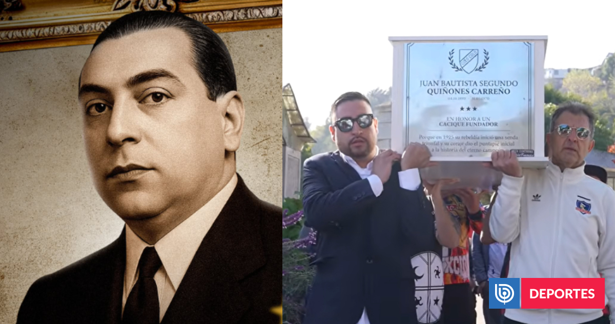 Restos de Juan Quiñones, fundador de Colo Colo, llegaron a Mausoleo de Viejos Cracks: emotivo homenaje