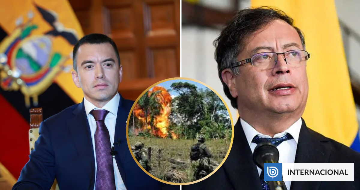 Noboa acusa a Petro de ordenar una incursión de guerrilleros colombianos armados dentro de Ecuador