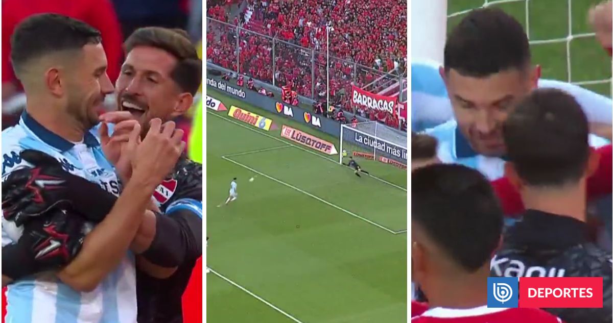 El peor penal visto en un clásico: delantero de Racing picó balón, falló y rivales lo celebraron