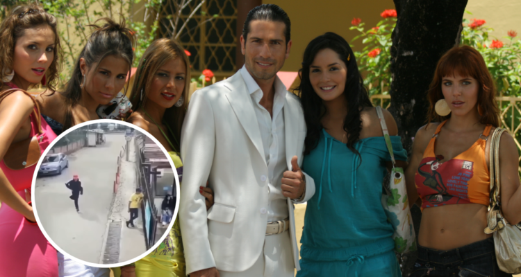 Fotografía de ‘Sin senos no hay paraíso’ y de agresor