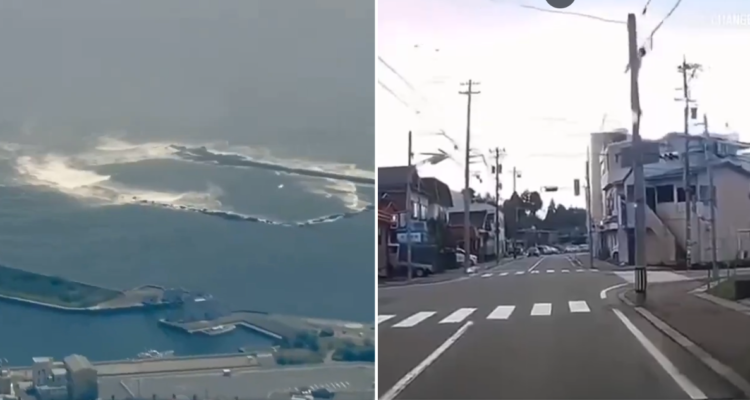 Videos evidencian magnitud de terremoto 7.4 Richter en Japón: se prevén olas hasta 3 metros