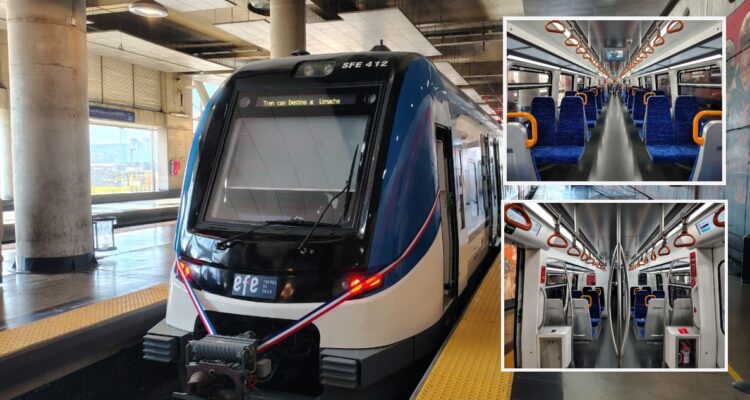 Tren de origen chino se suma a flota de EFE Valparaíso