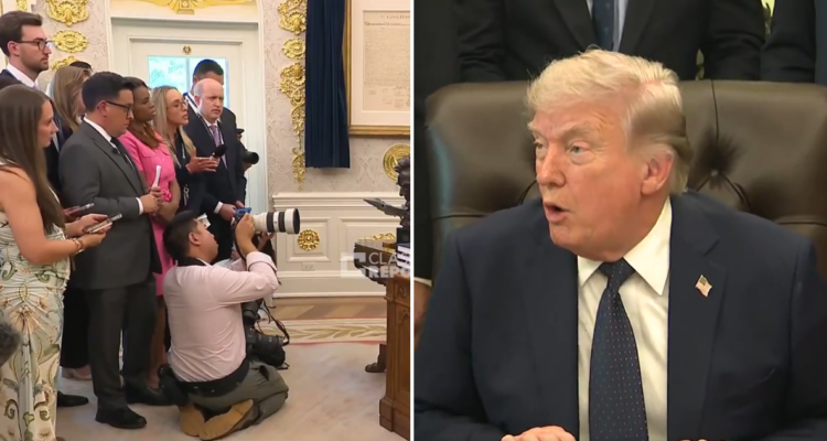 Trump enojado con periodista