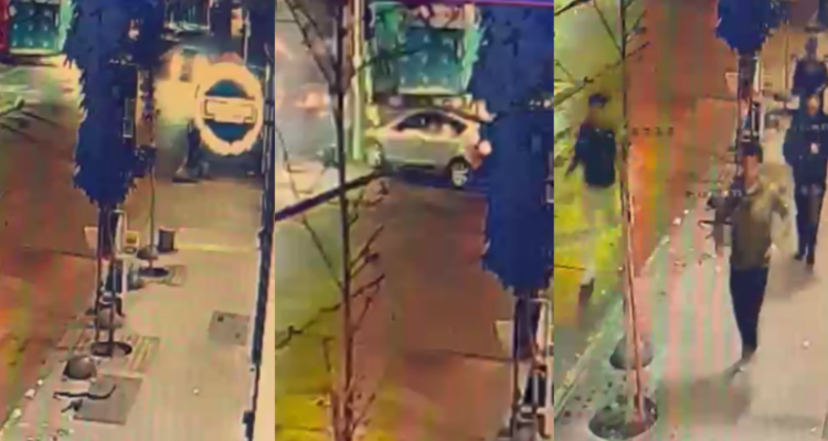 VIDEO | Cámara capta accidente y escape protagonizado por carabinero ebrio y sus amigos en Santiago