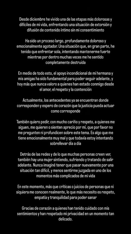 Rebeca Naranjo explicó extorsión 
