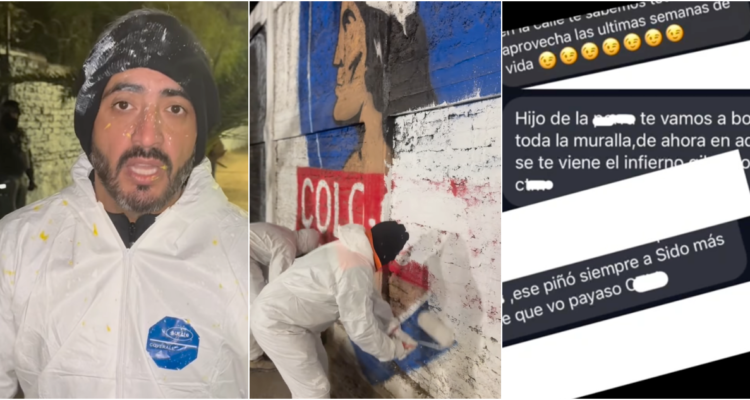 Alcalde de San Bernardo denuncia nuevas amenazas de muerte tras borrar murales de hinchas de Colo-Colo