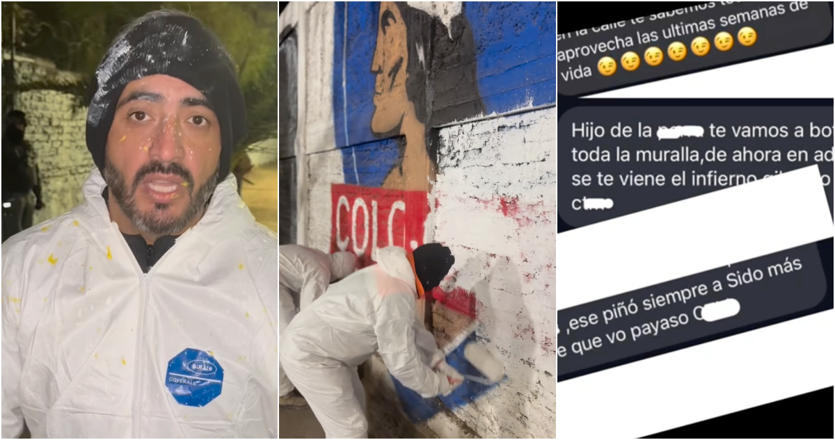 Alcalde de San Bernardo denuncia nuevas amenazas de muerte tras borrar murales de hinchas de Colo-Colo