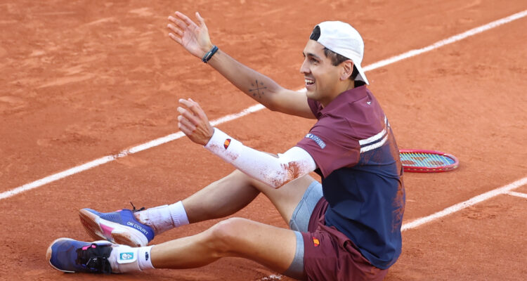 Alejandro Tabilo en Roland Garros ante Kouamé