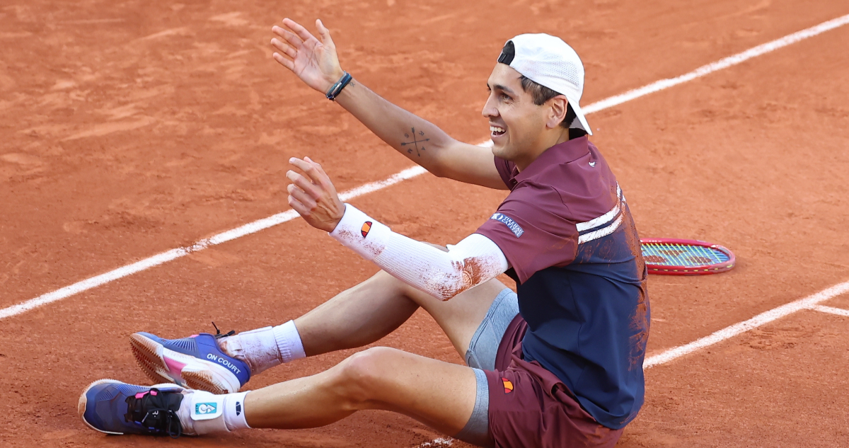 Alejandro Tabilo en Roland Garros ante Kouamé
