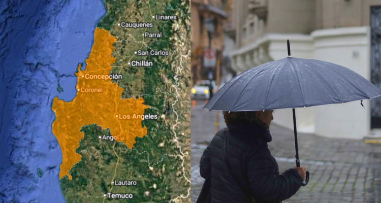 Rachas de hasta 80 Km/h y 90 mm: emiten Alertas Meteorológicas por viento y lluvia para 3 regiones