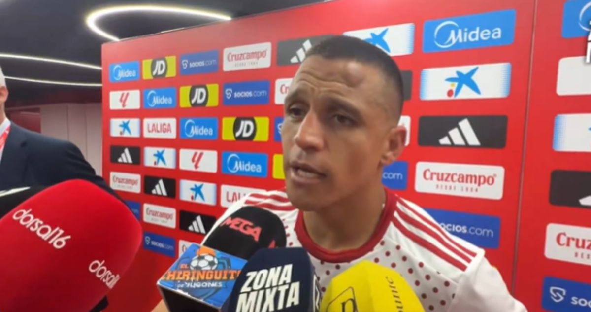 Alexis Sánchez termina con chichón y destaca su gol que está rescatando al Sevilla del descenso en LaLiga