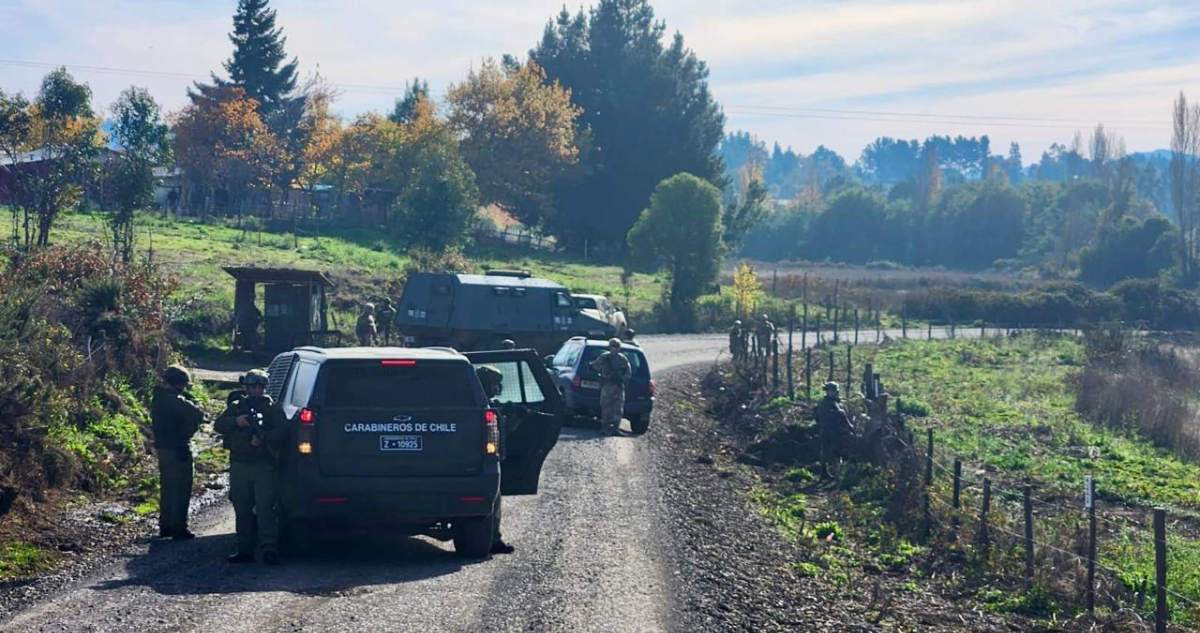 Allanan comunidad de Temucuicui tras ataque a balazos a dos unidades de Carabineros en Ercilla