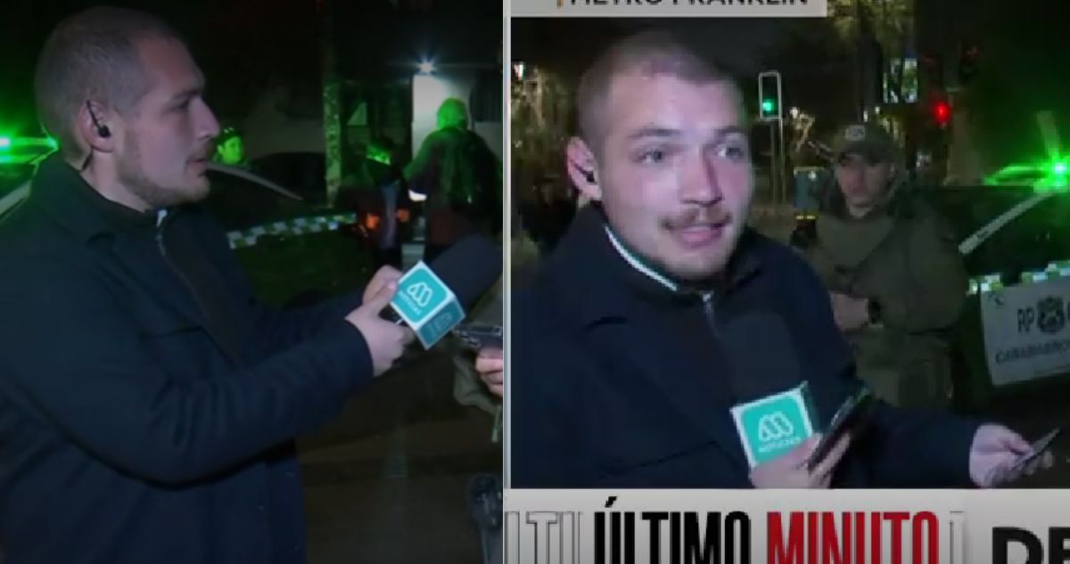 “¿No hay nada?”: Notero de Mega es fiscalizado en vivo mientras cubría controles de Carabineros