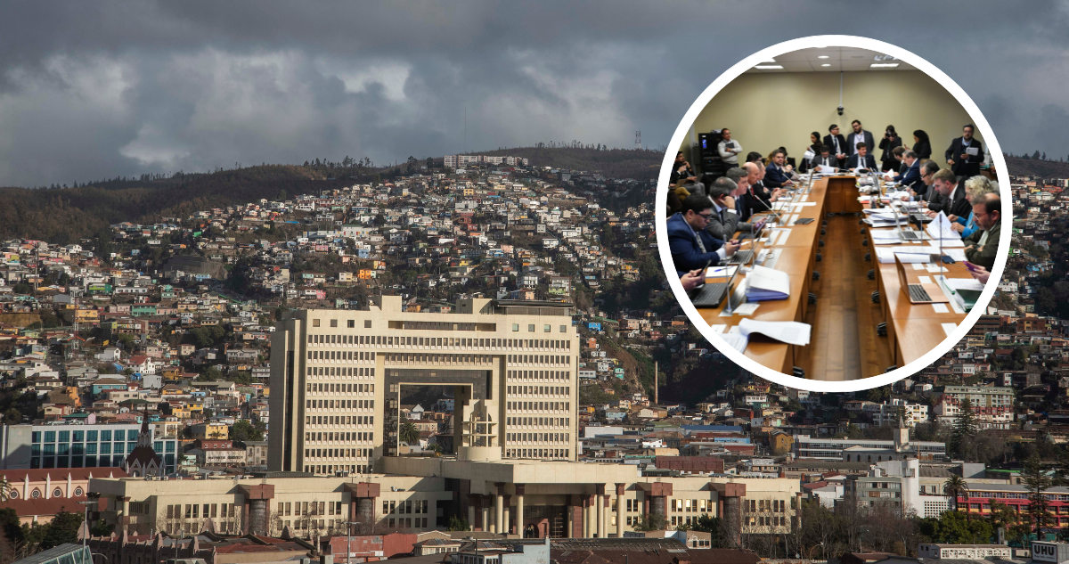 Congreso Nacional y foto de comisión de Hacienda de la Cámara de Diputados.
