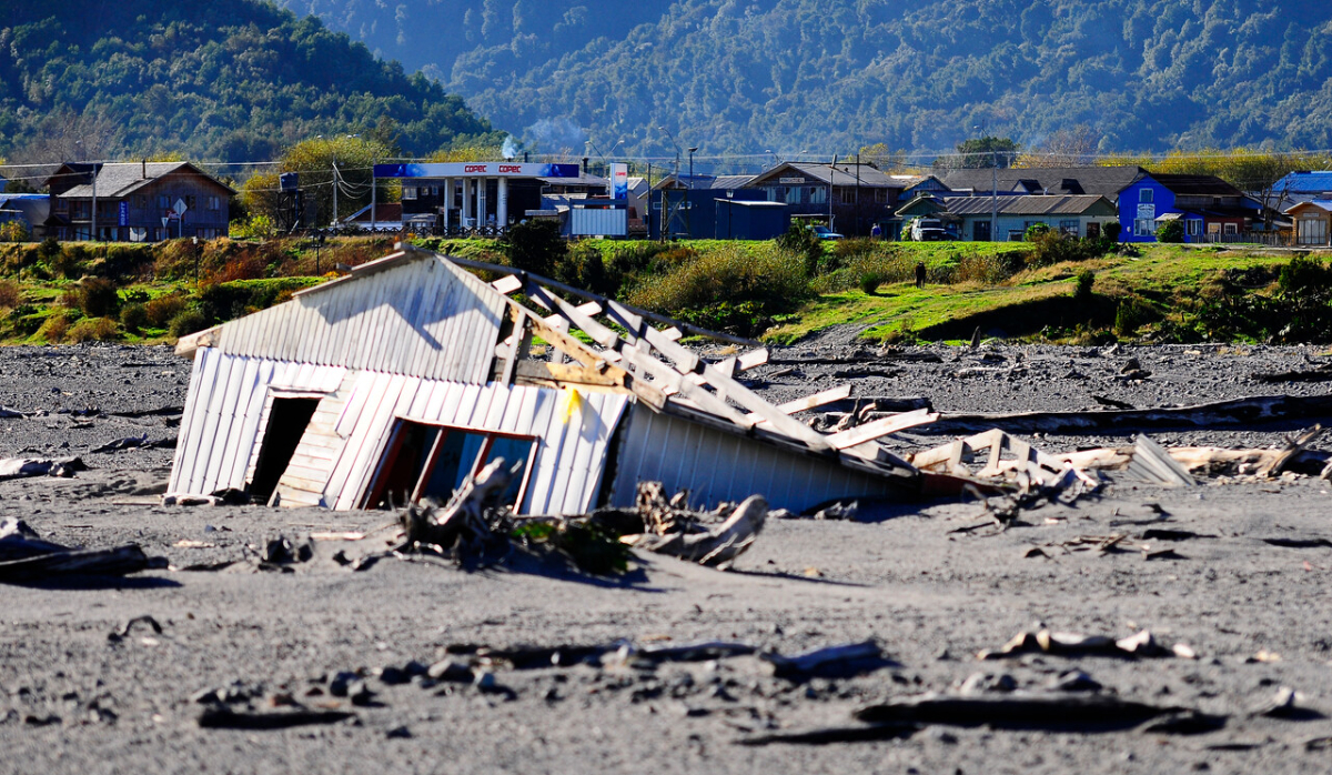 Chaitén tras erupción de volcán en 2008