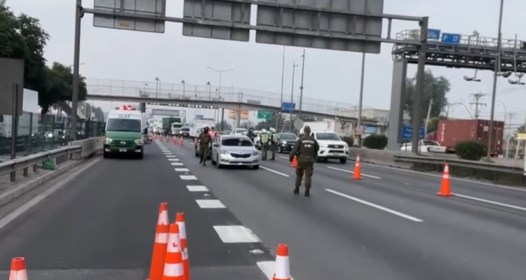 Atropello fatal en Maipú: peatón fallece tras cruzar por la autopista Vespucio Norte