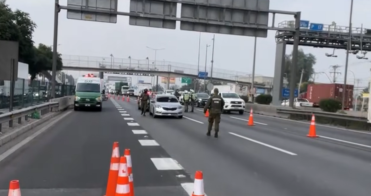 Atropello fatal en Maipú: peatón fallece tras cruzar por la autopista Vespucio Norte
