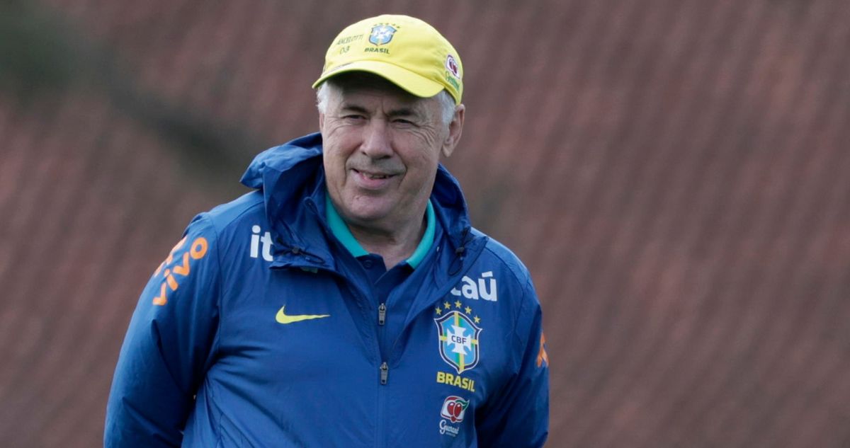 Carlo Ancelotti renovó contrato con la selección de Brasil.