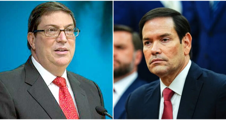 El canciller cubano Bruno Rodríguez y el secretario de Estado de EEUU, Marco Rubio