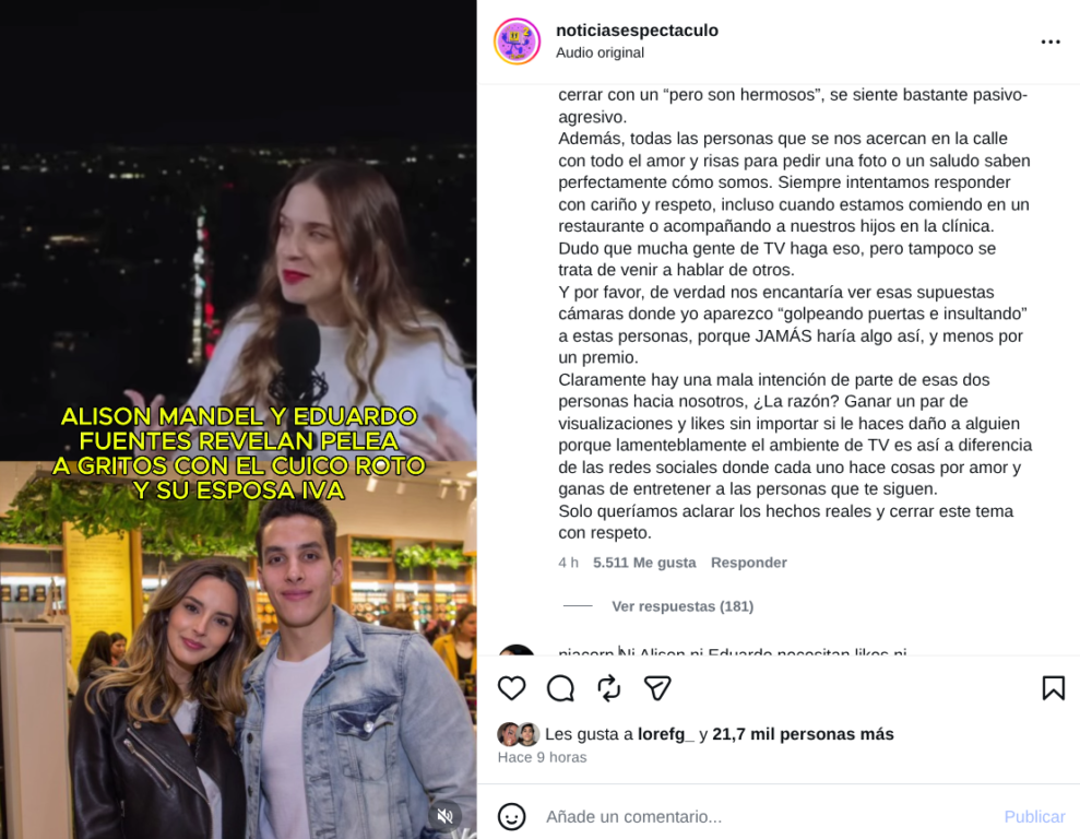 Cuico roto responde.