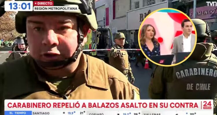 “¡Con hálito alcohólico!”: Grave acusación de carabinero contra camarógrafo de TVN tras enojo en vivo