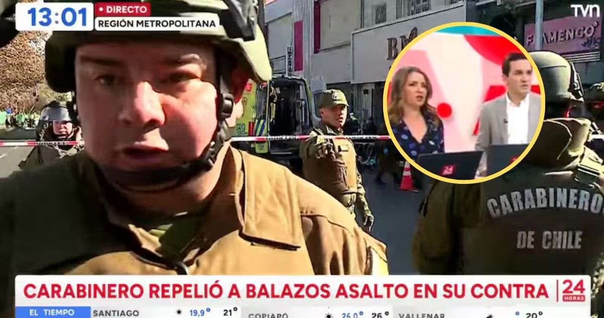 “¡Con hálito alcohólico!”: Grave acusación de carabinero contra camarógrafo de TVN tras enojo en vivo