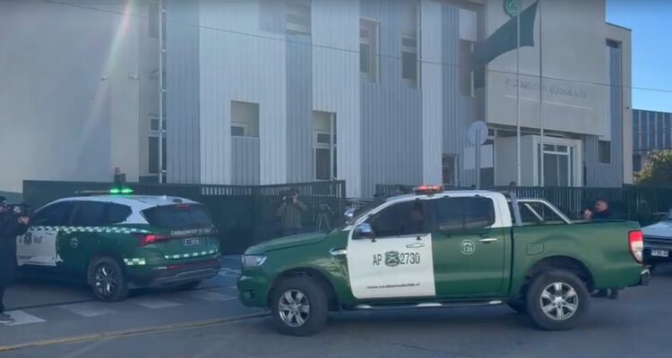 Carabineros detenidos en Curanilahue