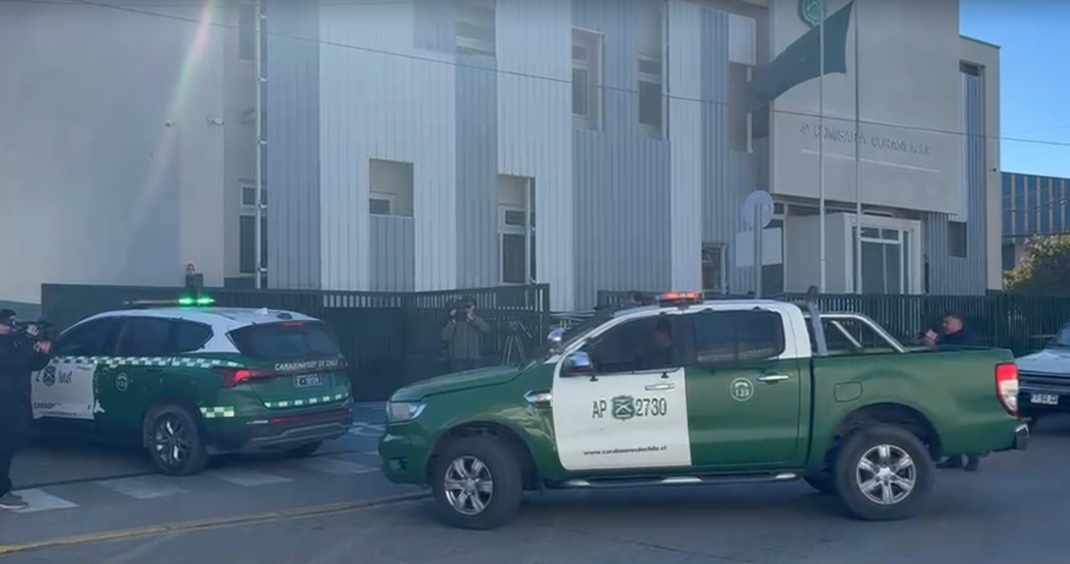 Carabineros detenidos en Curanilahue